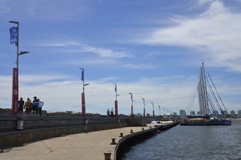 Veleros de la regata Clipper en el puerto de Punta del Este. · Foto: Natalia Ayala