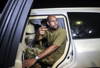 Saif al Islam en Libia (archivo, 2011). · Foto: Imed Lamloum, AFP