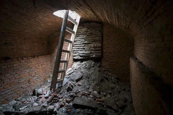 Aljibe en vivienda sobre la calle Rivadavia, en Colonia del Sacramento · Foto: Ignacio Dotti