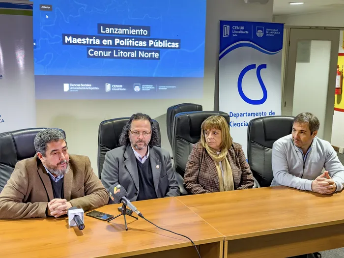 Líber Acosta, Héctor Cancela, Carmen Midaglia y Mauricio Cabrera. · Foto: Ariel Volpi