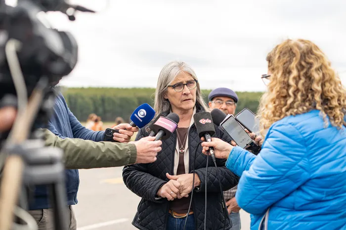 Lucía Etcheverry, el 28 de agosto, en Paysandú. · Foto: Santiago Fleitas