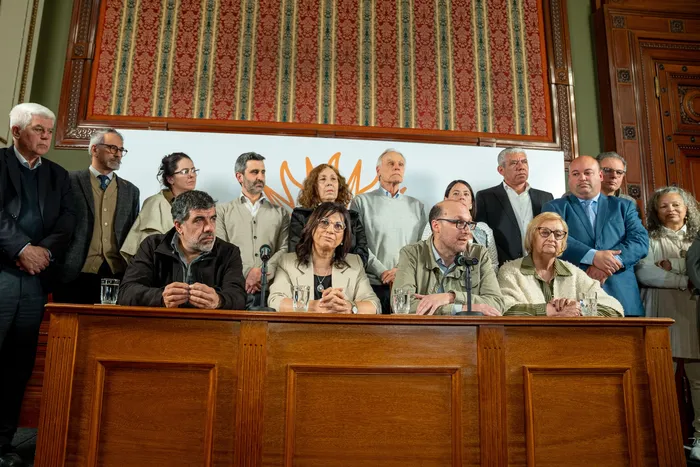 Bancada de Senadores del Frente Amplio, el 21 de setiembre, en el Parlamento. · Foto: Nadia Iula