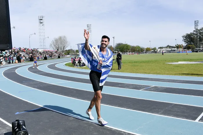 Santiago Catrofe, el 22 de setiembre, en el Centro de Alto Rendimiento Deportivo, en Santa Fe. · Foto: Sandro Pereyra, Agencia Gamba