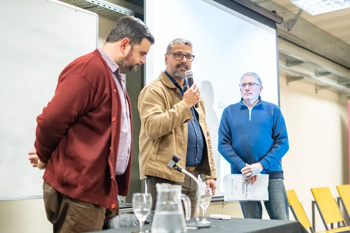 Nicolás Olivera, Pablo Ledesma y Mauro Goldman (archivo, setiembre de 2026). · Foto: Santiago Fleitas