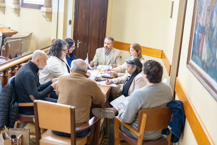 Bancada del FA en el Congreso de Ediles, el 10 de octubre, en Paysandú. · Foto: Santiago Fleitas