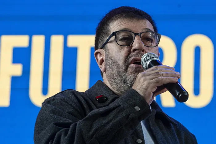 Fernando Pereira, el 18 de octubre, en el Palacio Peñarol · Foto: Ernesto Ryan