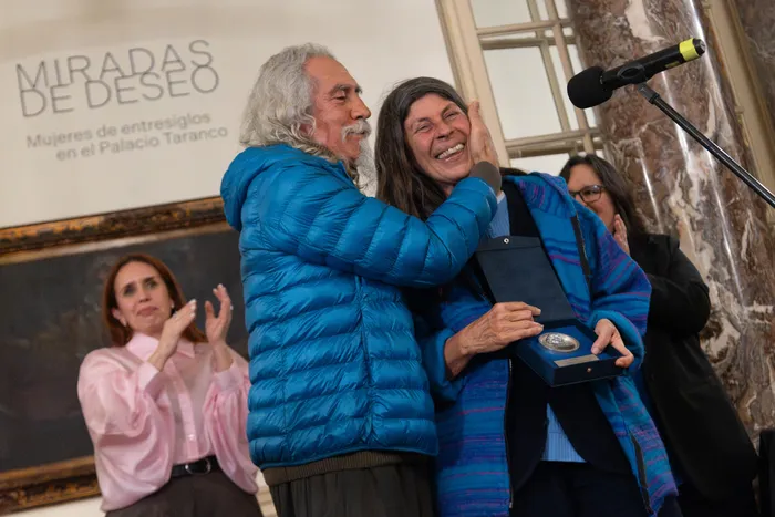 Mariana Ingold y Urbano Moraes, el 21 de octubre, en el Museo de Artes Decorativas · Foto: Martin Hernández Müller