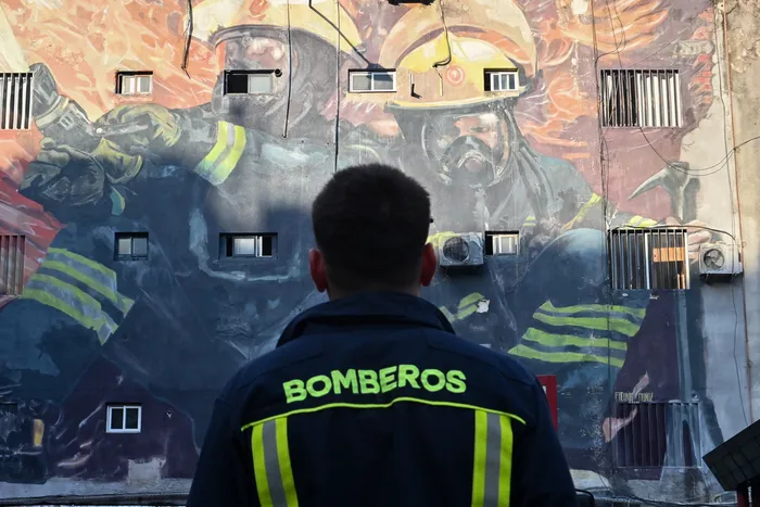 Cuartel Centenario de Bomberos, el 27 de octubre, en el Centro de Montevideo. Foto: Martin Hernández Müller