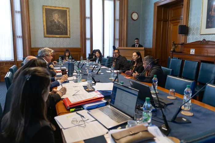 Comisión especial de seguridad pública y convivencia, el martes 29 de octubre, en el Palacio Legislativo. · Foto: Nadia Iula