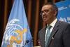 Tedros Adhanom Ghebreyesus, director general de la Organización Mundial de la Salud, durante la apertura de la reunión virtual de la Asamblea Mundial de la Salud, ayer, en Ginebra.
Tedros Adhanom Ghebreyesus, director general de la Organización Mundial de la Salud, durante la apertura de la reunión virtual de la Asamblea Mundial de la Salud, ayer, en Ginebra.