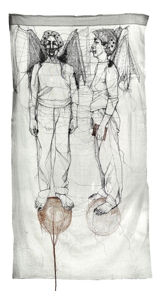 Self portrait, de Zina Katz. Self portrait, de Zina Katz.