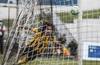 Matías Britos festeja el gol de Peñarol a Danubio, ayer en Jardines del Hipódromo. · Foto: Ernesto Ryan Matías Britos festeja el gol de Peñarol a Danubio, ayer en Jardines del Hipódromo. · Foto: Ernesto Ryan