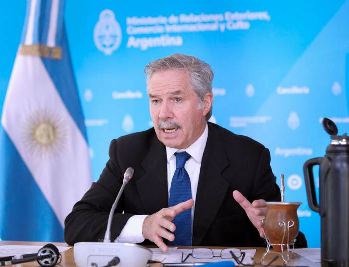 Felipe Solá (archivo, agosto de 2021). · Foto: Cancillería Argentina