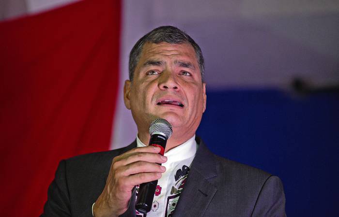 Rafael Correa (archivo, junio de 2017). · Foto: Juan Manuel Ramos