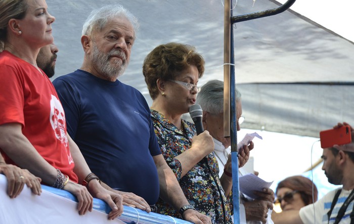 Lula da Silva y Dilma Rousseff, durante un acto en San Pablo (archivo, abril de 2018). · Foto: Rovena Rosa, Agência Brasil