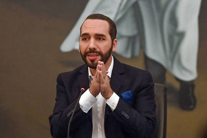 Nayib Bukele, presidente salvadoreño, en San Salvador (archivo, febrero de 2021). · Foto: Marvin Recinos / AFP