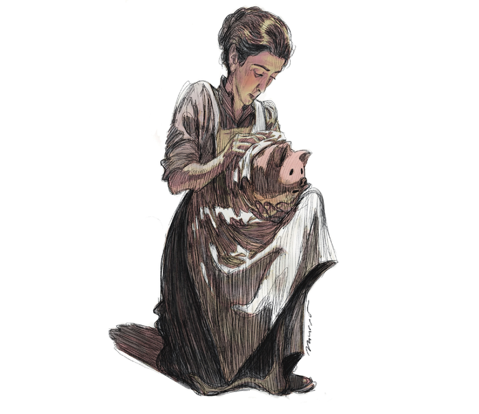 Foto principal del artículo 'El viejo cuento del ama y la criada' · Ilustración: Federico Murro