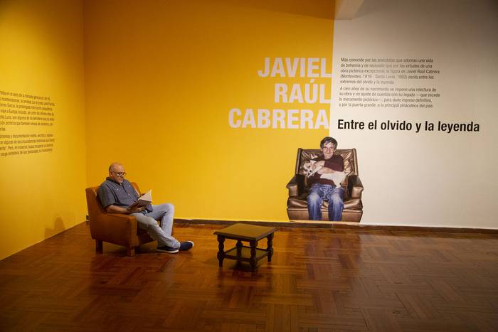 Exposición Javiel Raúl Cabrera, el 9 de enero, en el Museo Nacional de Artes Visuales. · Foto: .