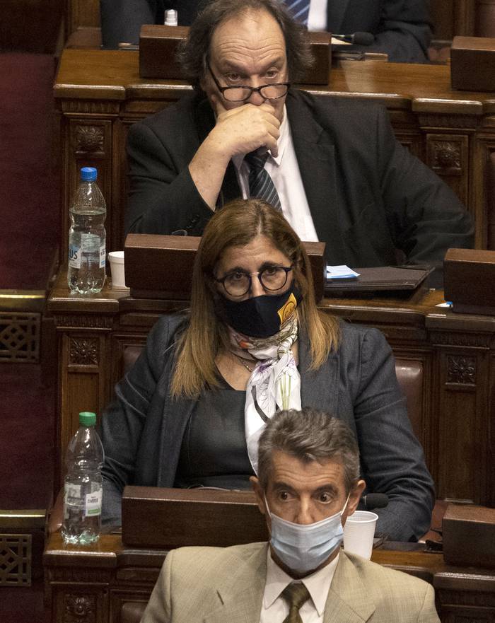 Inés Monzillo, el 8 de junio, en la Cámara de Diputados. · Foto: Mariana Greif