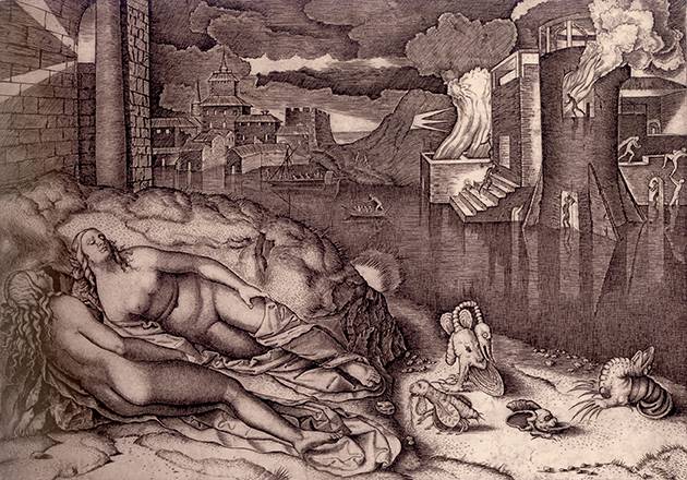 4 Marcantonio Raimondi El sueño de Rafael