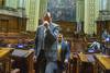 Guido Manini Ríos en el Senado (archivo, febrero de 2020). Guido Manini Ríos en el Senado (archivo, febrero de 2020).