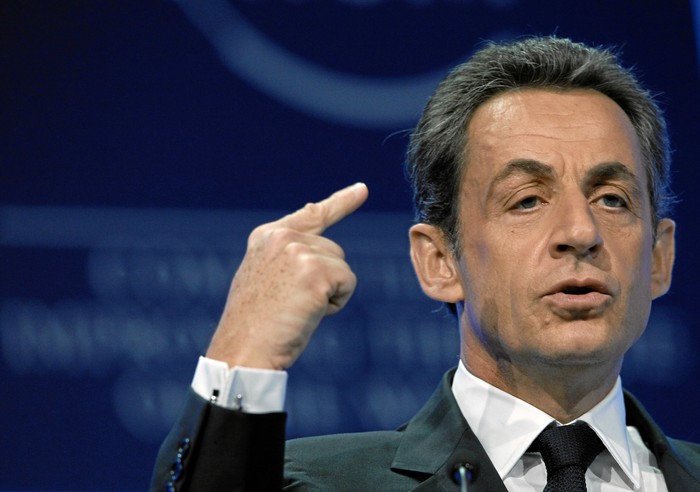 Nicolas Sarkozy,  durante la  Reunión Anual 2011 del Foro Económico Mundial en Davos, Suiza. · Foto: Foro Mundial de Davos