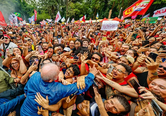 Luiz Inácio Lula da Silva, el 11 de octubre, en San Pablo. · Foto: Ricardo Stuckert