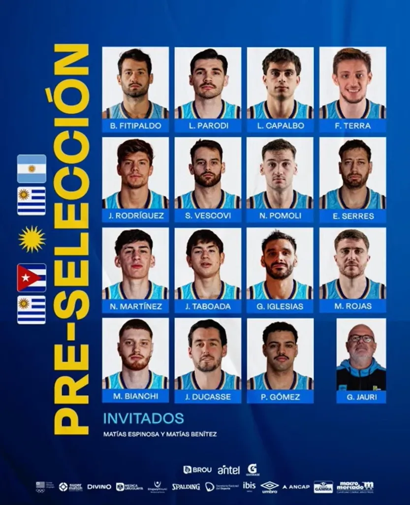 Pre Selección Uruguay febrero 2026