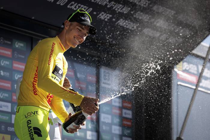 Mauricio Moreira en la Vuelta Ciclista a Portugal. · Foto: Pedro Sarmento, EFE
