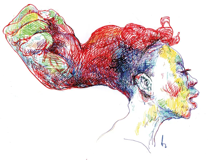 Foto principal del artículo '8M: no nos digas “feliz día”' · Ilustración: Ramiro Alonso