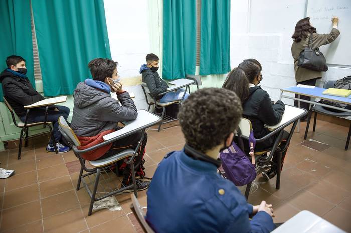 Liceo 21, en Montevideo (archivo, junio de 2020). · Foto: Daniel Rodríguez, adhocFOTOS