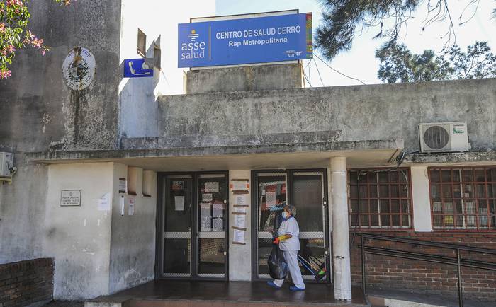 Policlínica del Cerro (archivo, abril de 2020). · Foto: Federico Gutiérrez