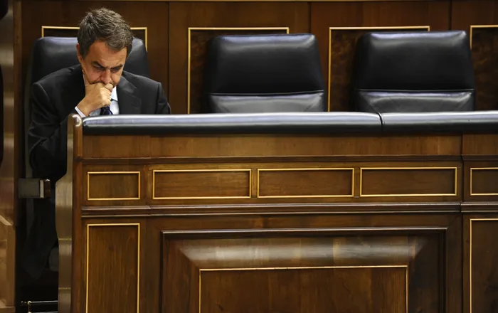 José Luis Rodríguez Zapatero, el 9 de setiembre de 2010, en el Parlamento, en Madrid. · Foto: Pierre-Philippe Marcou / AFP