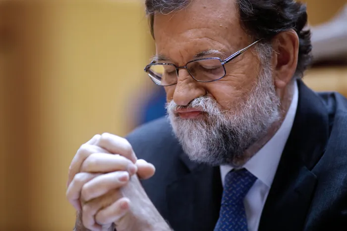 Mariano Rajoy en Madrid (archivo, octubre de 2017). · Foto: Óscar del Pozo, AFP