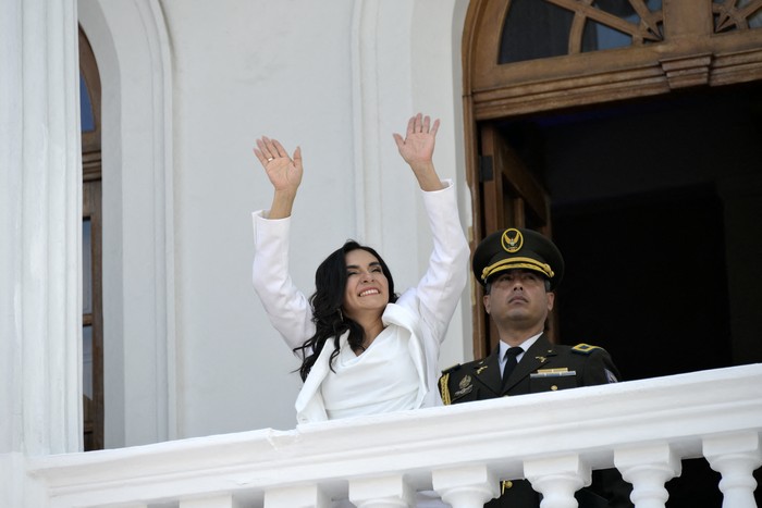 Verónica Abad, en el Teatro Sucre, en Quito (archivo, noviembre de 2023). · Foto: Rodrigo Buendía, AFP