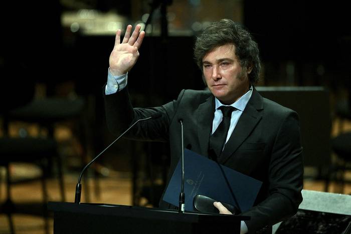 Javier Milei. · Foto: Luis Robayo, AFP