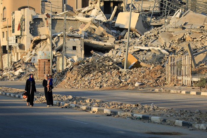 Campo de refugiados de Al-Bureij, el 12 de junio, en la Franja de Gaza. · Foto: Eyad Baba / AFP