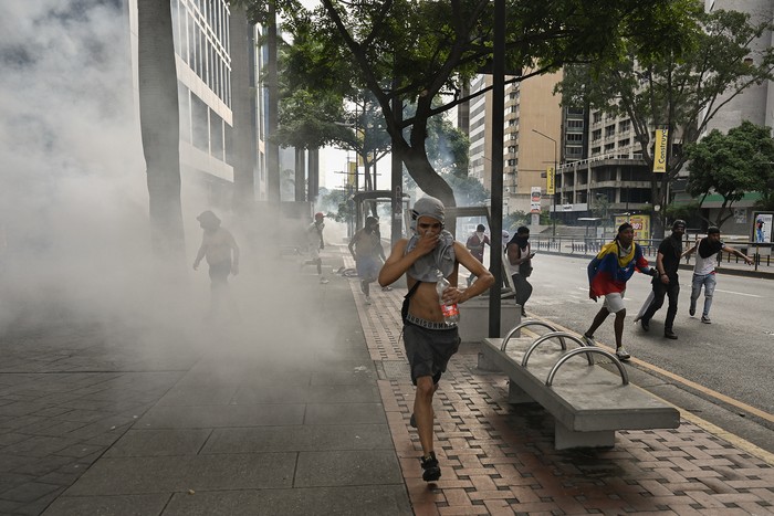 Protesta contra Nicolás Maduro, el 29 de julio, en Caracas. · Foto: Raúl Arboleda, AFP