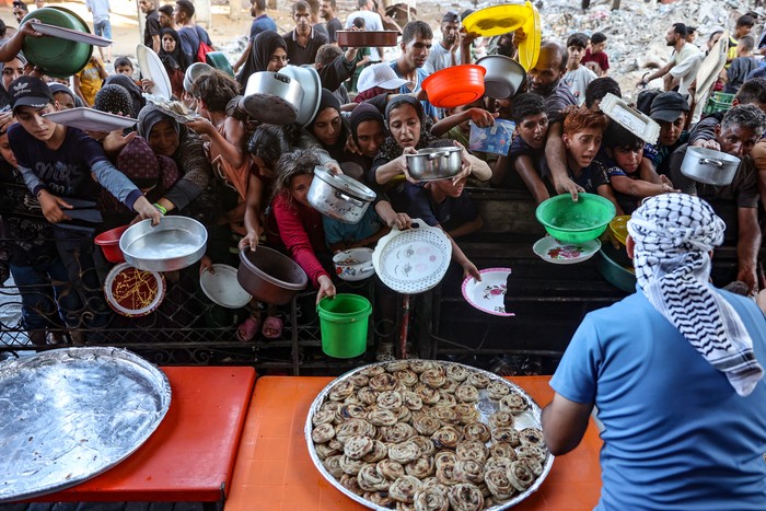 Franja de Gaza, el 16 de agosto. · Foto: Omar Al-Qattaa, AFP