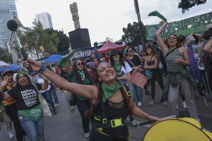 Día Internacional del Aborto Seguro en Ciudad de México, el 28 de setiembre. · Foto: Silvana Flores, AFP