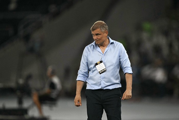 Diego Aguirre, el 23 de octubre, durante el partido ante Botafogo. · Foto: Mauro Pimentel, AFP