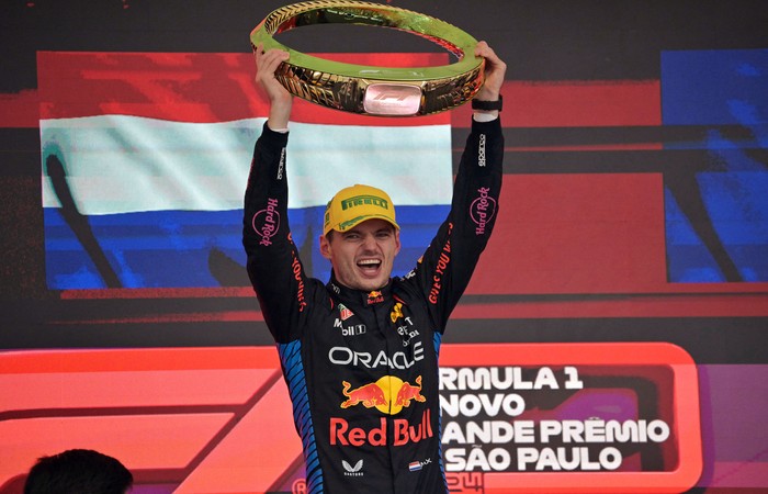 Max Verstappen, el 3 de noviembre, en San Pablo. · Foto: Nelson Almeida, AFP