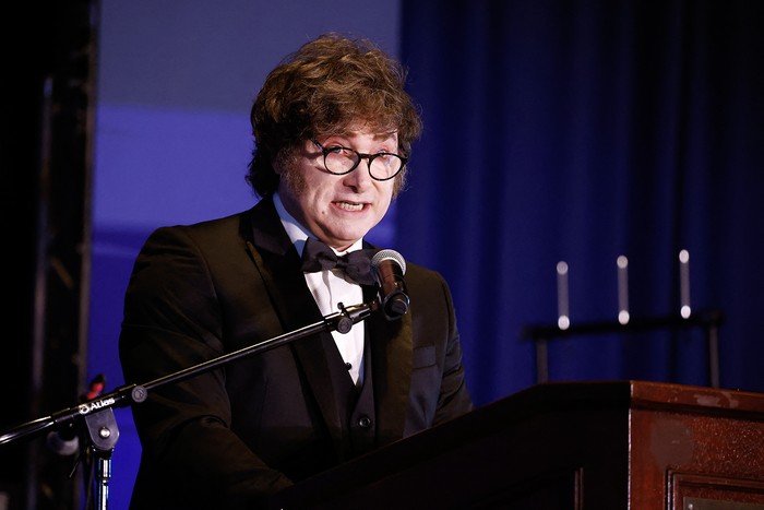 Javier Milei, el 18 de enero, en el Omni Hotel, en Washington. Foto: Paul Morigi, Getty Images, AFP.