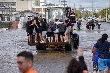 Ciudad de Bahía Blanca, el 8 de marzo. · Foto: Pablo Presti, AFP