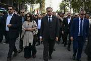 Alejandro Sánchez, Laura Alonsopérez, Yamandú Orsi y Jorge Díaz en el cortejo fúnebre de José Mujica.