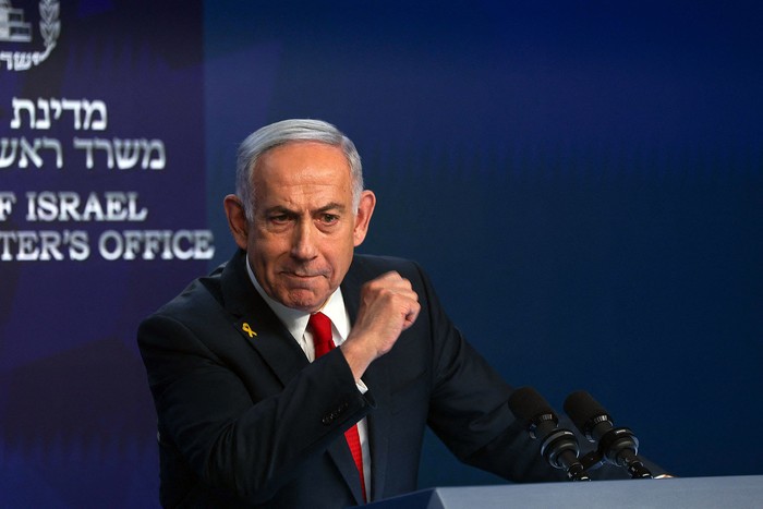 Benjamin Netanyahu. · Foto: Ronen Zvulun, AFP