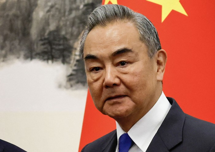 El canciller chino, Wang Yi. · Foto: Tingshu Wang, pool, AFP