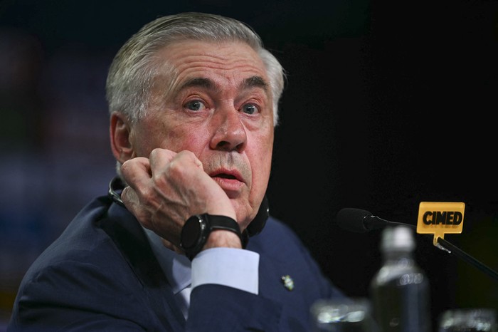 Carlo Ancelotti durante su presentación en Río de Janeiro. · Foto: Mauro Pimentel, AFP