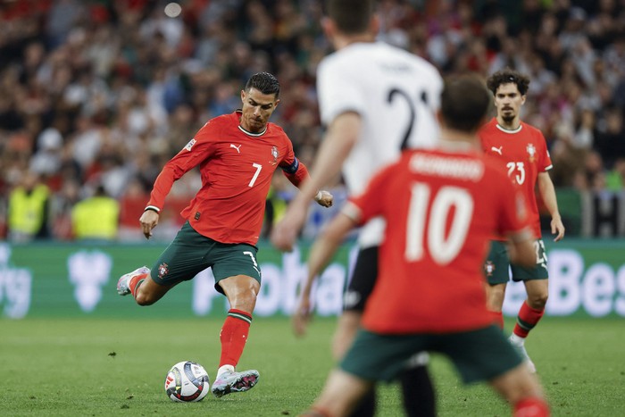 Cristiano Ronaldo, durante el partido ante Alemania por la Liga de Naciones en Múnich. · Foto: Alexandra Beier, AFP