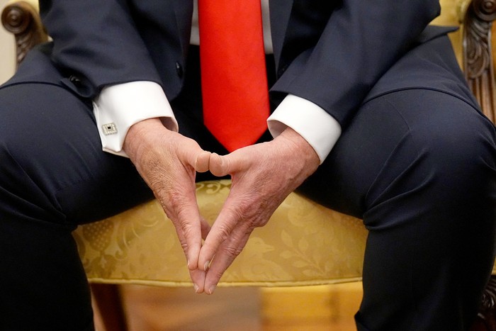 Donald Trump, el 5 de junio, en la Oficina Oval de la Casa Blanca en Washington. · Foto: Michael Kappeler, AFP
